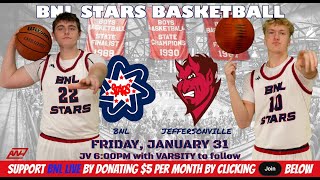 BNL LIVE: BNL STARS BASKETBALL vs JEFFERSONVILLE