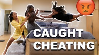 CAUGHT CHEATING WITH HER FRIEND IN THE HOUSE