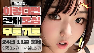 무토 기토 일간 2024년 11월 운세 | 갑진년 을해월 | 놀란 사주