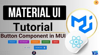 #3 Button Component of Material UI in React JS | React JS Material UI Tutorial in Hindi