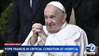 Pope Francis in critical condition after suffering 'asthmatic respiratory crisis,' Vatican says