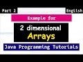 More on Two Dimensional ( 2 D ) Arrays | Java Array Tutorial for Beginners