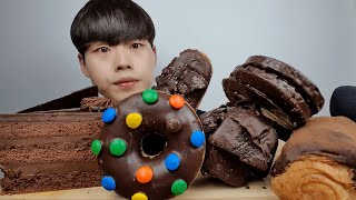 SUB) 월요일은 정말 단게 땡기는 날이야... ( 초콜릿 디저트 집합 ) CHOCOLATE DESSERTS PARTY MUKBANG ASMR