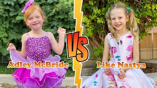 Adley McBride (A for ADLEY) VS Like Nastya Transformation 👑 New Stars From Baby To 2023