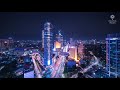 stunning jakarta city skyline drone hyperlapse