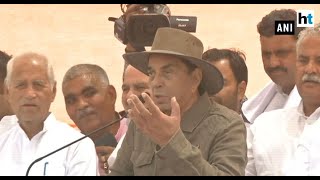 Actor Dharmendra campaigns for wife Hema Malini in Mathura