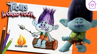 How to Draw BRANCH From TROLLS! | #CAMPDREAMWORKS DRAW-ALONG