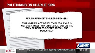 Illinois, Iowa legislators send prayers, renounce violence after death of Charlie Kirk