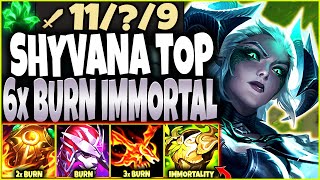 The DRAGON OF DEATH 🔥 Ruined Immortal Shyvana Build Top with 6x BURN DMG 🔥 LoL Shyvana s12 Gameplay