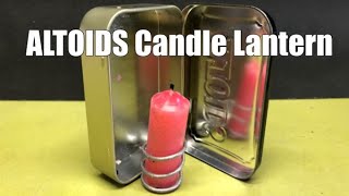 Altoids Tin Candle Lantern