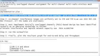 channel assignment multi channel multi radio wireless mesh network simulator omnet++ projects