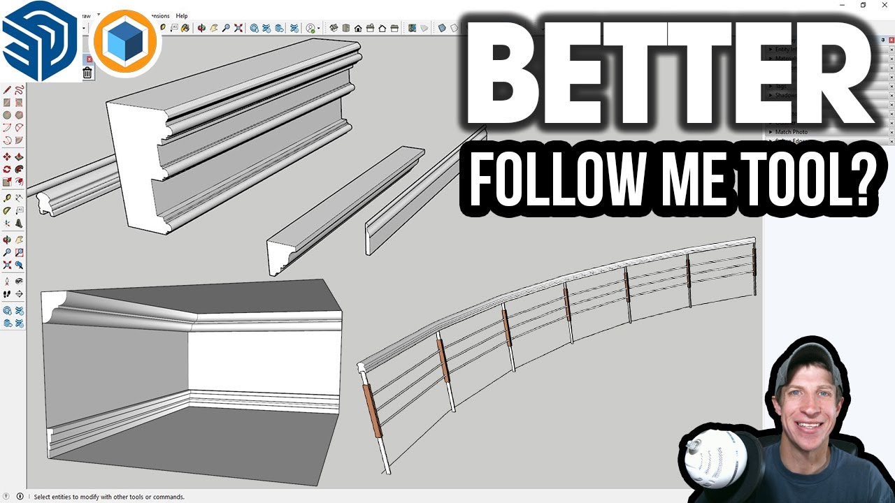 A BETTER Follow Me Tool For SketchUp? Trying Maj Follow Me! - YouTube