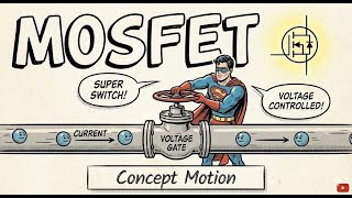 MOSFET Basics: How the "Tiny Switch" Runs the World 📱|| Concept Motion