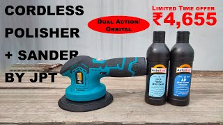 JPT Cordless Sander + Polisher | Economical DA polisher for Beginners