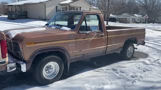 1982 Ford F-150 Explorer 5.0L cold start - Brown Gravy