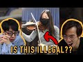 Playing Violin in the Most Illegal Way!?