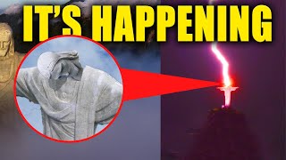 "GOD'S WRATH" A Warning To The World By Striking The Jesus Statue In Brazil?