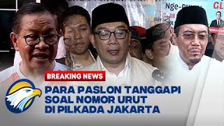 BREAKING NEWS - Para Paslon Tanggapi Soal Nomor Urut di Pilkada Jakarta