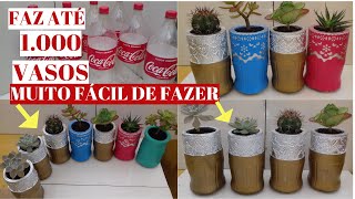 CEMENT POT MADE WITH FAS PET BOTTLE UP TO 1,000 POTS