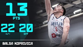 Balsa Koprivica (13 PTS) | Top Performer | DEN vs SRB | FIBA EuroBasket 2025 Qualifiers