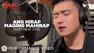 Matthew Ong performs Davey Langit x Kritiko's Ang Hirap Maging Mahirap