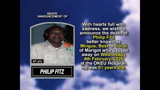 Philip Fitz ~ Short Obituary