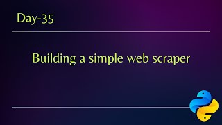 Day 35 ||Python-37 Days Complete Course|| Python Programming #python #programming