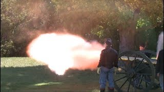 Artillery demonstrations at Pea Ridge National Military Park