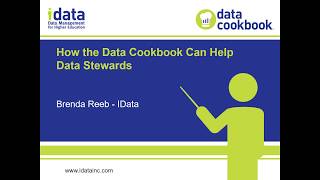 How the Data Cookbook Can Help Data Stewards