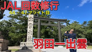 「JGC回数修行」44・47フライト目：羽田ー出雲を日帰りで満喫