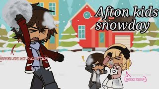 Afton kids snowyday!|Fnaf gacha|Afton family|{Cherry}|