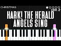 Christmas - Hark! The Herald Angels Sing | EASY Piano Tutorial