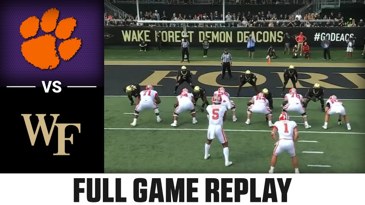 Clemson Vs. Wake Forest Full Game | 2022 ACC Football - Win Big Sports