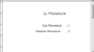 procedures and function - VBScript
