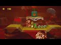 【ヨッシークラフトワールド】マウンテンランド「ポチとマグマの海」 オモテ yoshi s crafted world poochys magma run front side