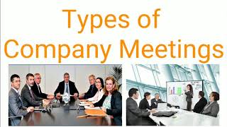 Types of company Meeting