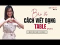 Bài 26: Cách viết dạng TABLE trong IELTS Writing Task 1 (Phần 1) | IELTS Thanh Loan