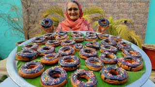 DONUT RECIPE | Village Style Donut Recipe | Homemade Doughnuts Recipe | Veg Village Food