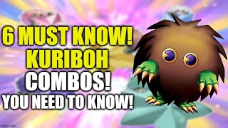 6 MUST KNOW KURIBOH COMBOS!!! HOW TO PLAY A KURIBOH DECK! (OCTOBER 2023) YUGIOH!