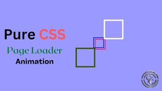 Simple Page Loader Animation using HTML and CSS only | Creative JS Coder
