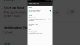 how to use rotation control app