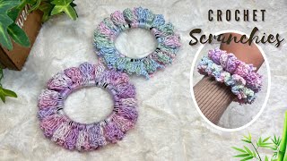 Sweet crochet scrunchies | how to crochet scrunchie | DIY  beginner tutorial