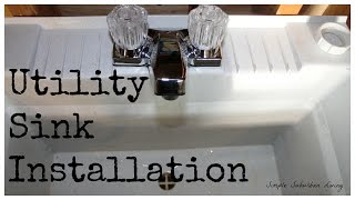 Utility Sink Installation - The Drain