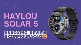 HAYLOU SOLAR 5: UNBOXING, CONFIGURAÇÕES E IMPRESSÕES! 60HZ, AMOLED, GRAVA ÁUDIO, FOTOS E MÚSICA💜✅️