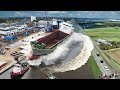 Ship Launch | 10 Awesome Waves, FAILS and CLOSE CALLS