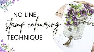 No-Line Stamp Colouring Technique