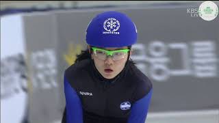 2013-14 쇼트트랙 국가대표 선발전 1000m 준결승 심석희