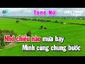 nhớ về em tone nữ nhạc sống beat phối mới dễ hát karaoke hiếu trình