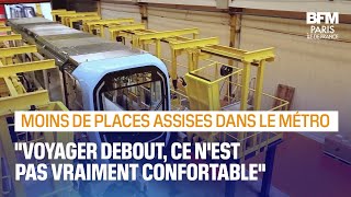 Paris: moins de places assises dans le nouveau métro prévu pour la fin d'année 2025