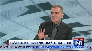 TV N1 Studio live - gost zaštitnik građana Zoran Pašalić, 2023.03.30.